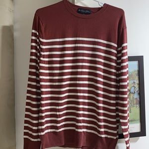 Brooks Brothers red white striped Long sleeve